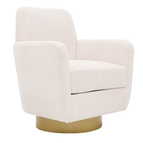 360 Degree Rotation Armchair Cotton Linen Ergonomic Chair