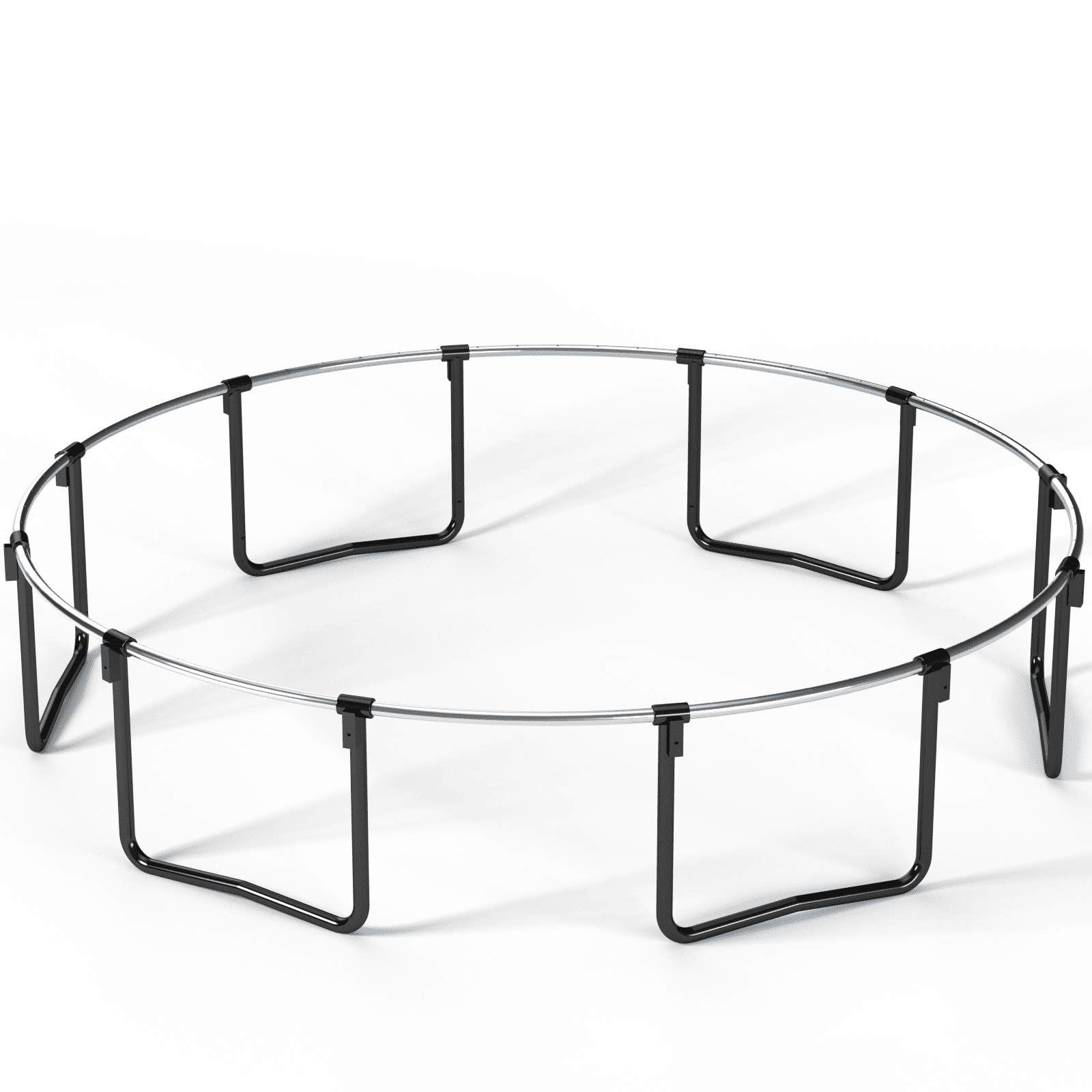 Anthony & Home YC limited edition 14-foot outdoor trampoline with galvanized steel frame for garden fun and exercise.