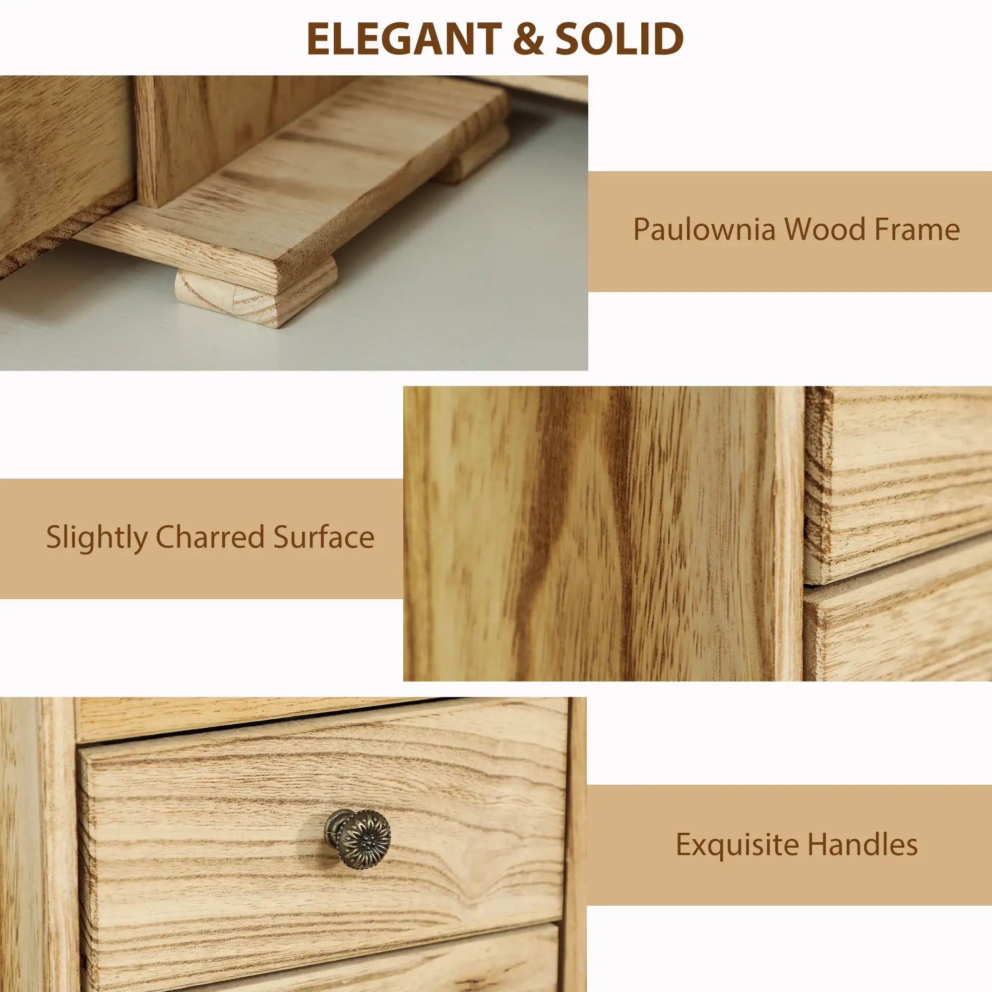 Limited edition Atelier Paulownia wood jewelry box by Anthony & Home with intricate carved detailing and a polished finish.