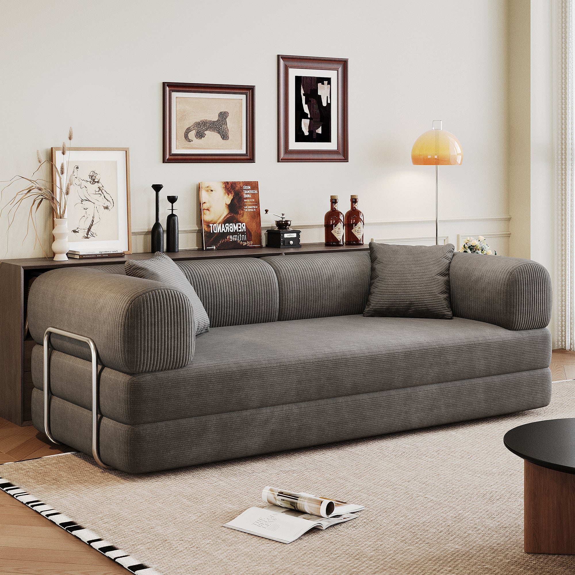 Anthony & Home Modular Sofa Bed from the Atelier Collection, showing a modern fabric sofa with versatile seating and sleeping options.