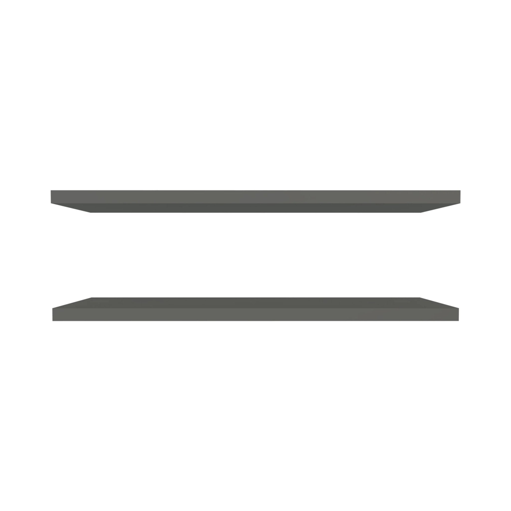 Grey matte finish floating shelf by Anthony & Home, limited edition wall-mounted storage with sleek modern design