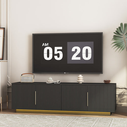 LED TV Stand With 16 Color LEDs 55 60 65 Inch Cabinet