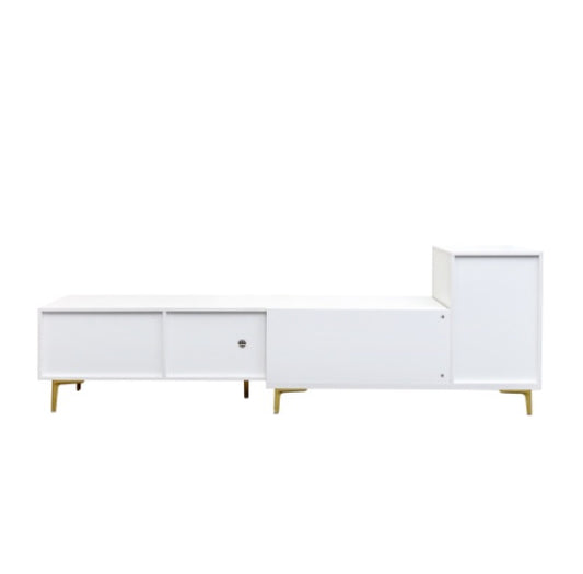 Wood Extendable TV Stand Entertainment Center Media Console