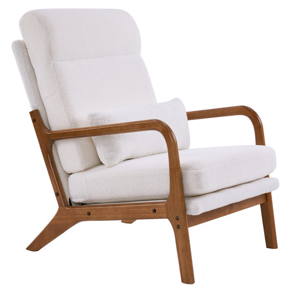 Indoor Lounge Chairs With High Back Velvet Iron Frame
