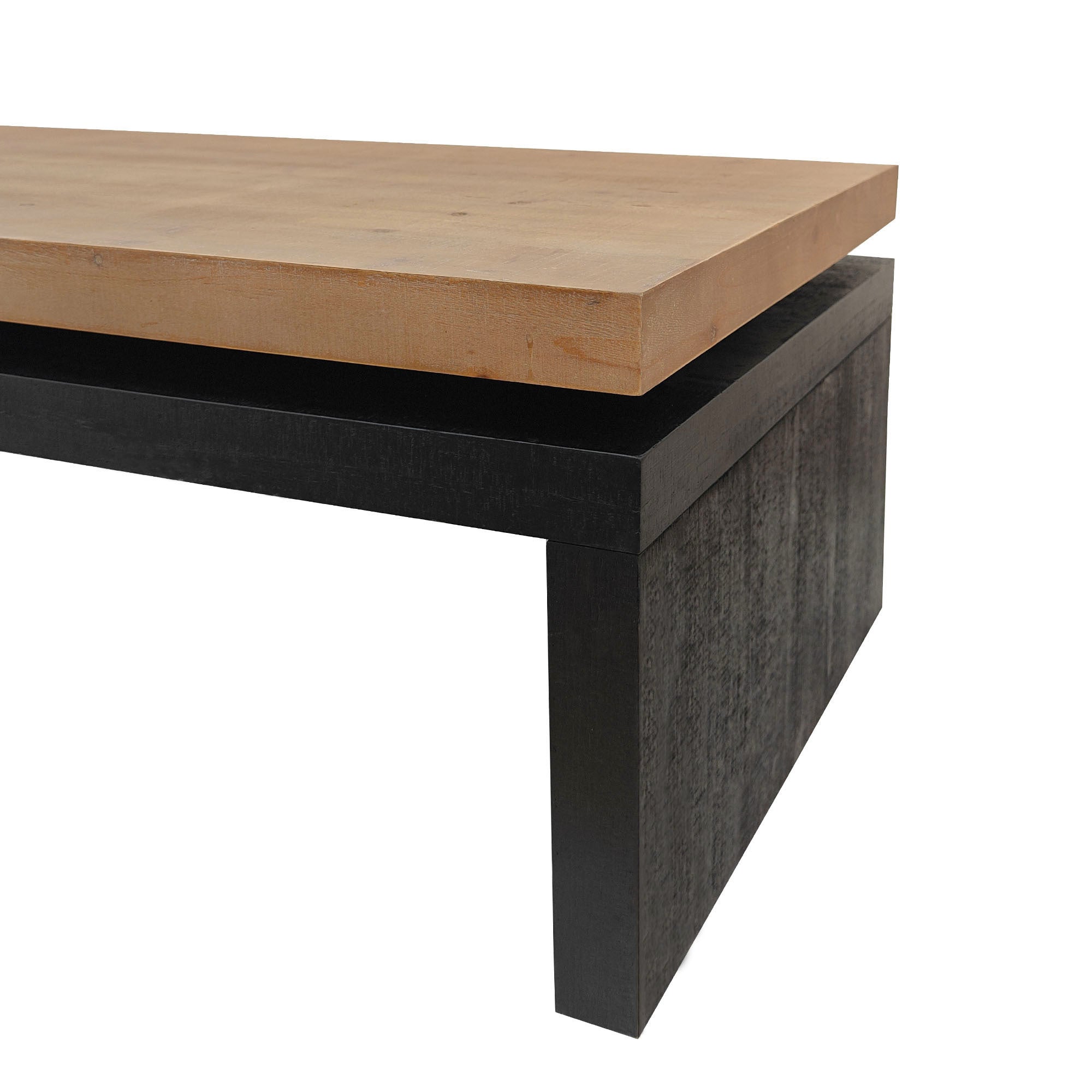 Two-tone wood floating top coffee table by Anthony & Home showing sleek modern design with a floating top and contemporary finish.
