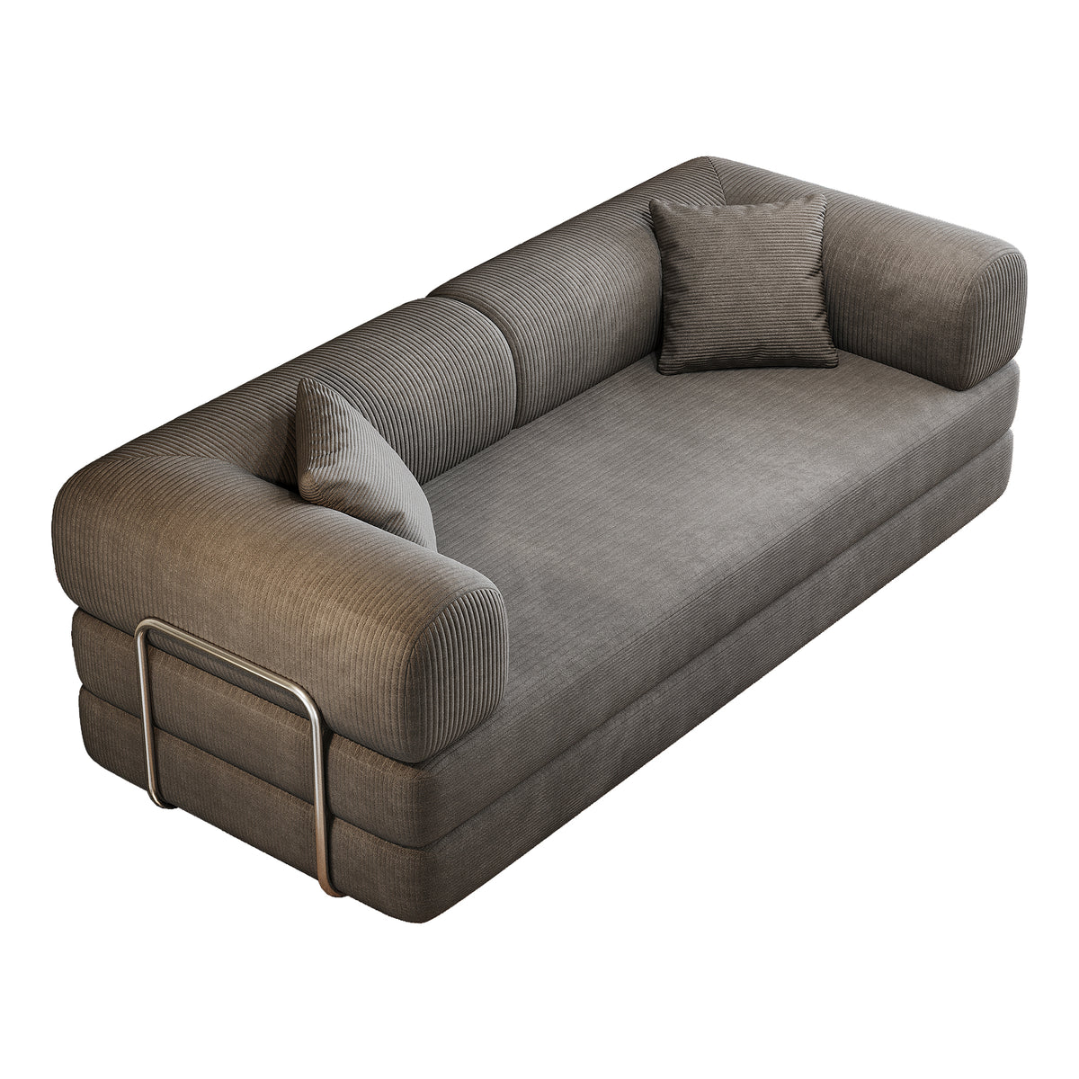 Modular sofa bed from the Atelier Collection by Anthony & Home, showing a versatile, modern sectional with neutral upholstery.