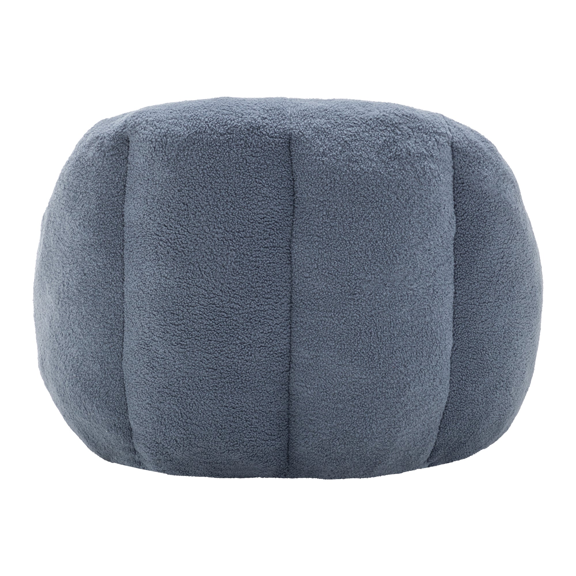 Light blue Anthony & Home Signature Memory Foam Bean Bag Chair with tufted design and plush appearance.