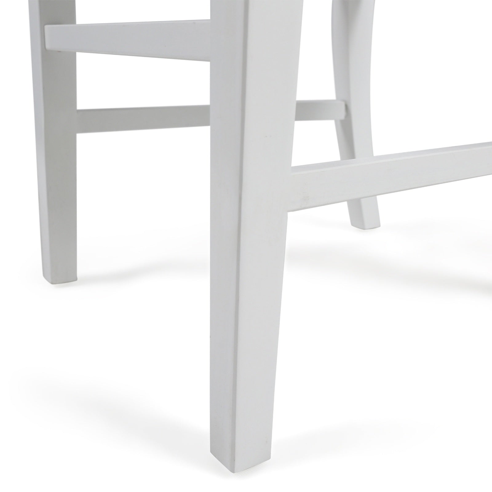 Acacia Wood Dining Chairs White Set for Modern Dining