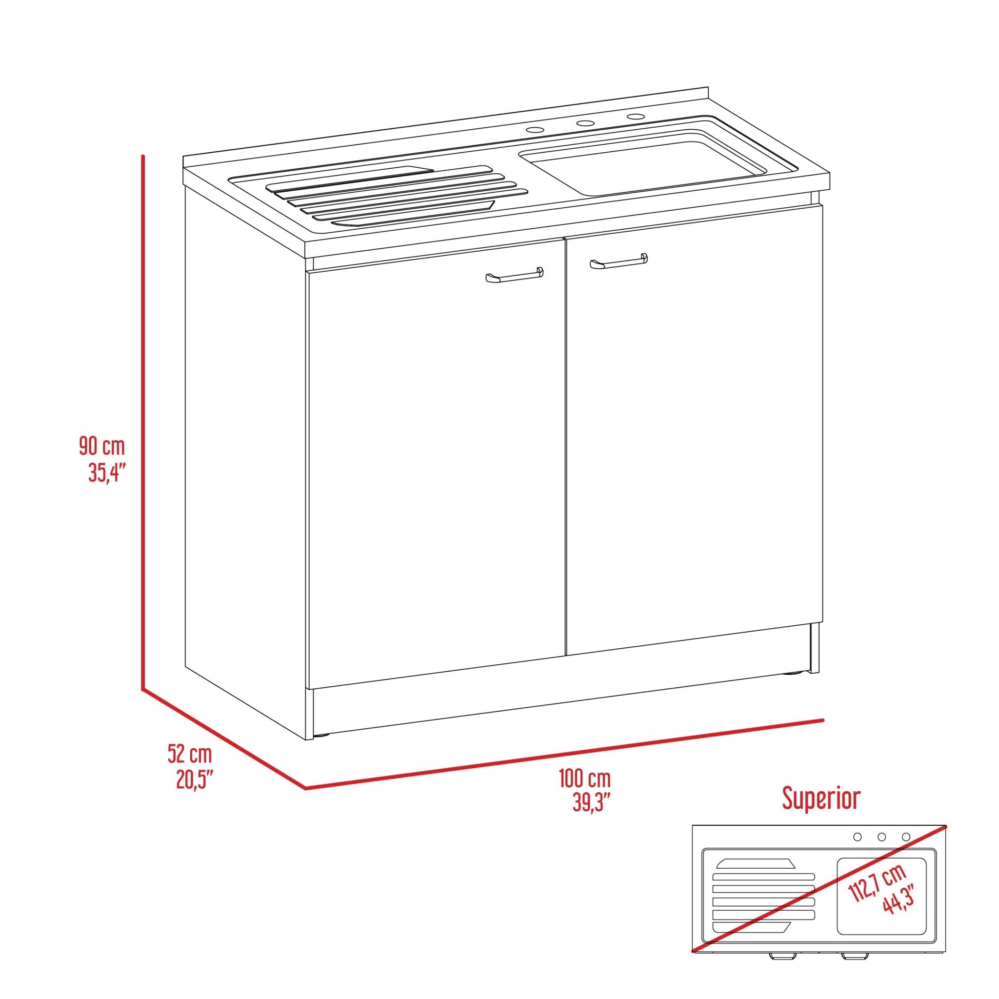 Stainless steel utility sink on countertop by Anthony & Home, ideal for laundry or garage use.