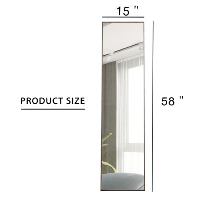 3rd Gen Gray Solid Wood Frame Full Length Dressing Mirror