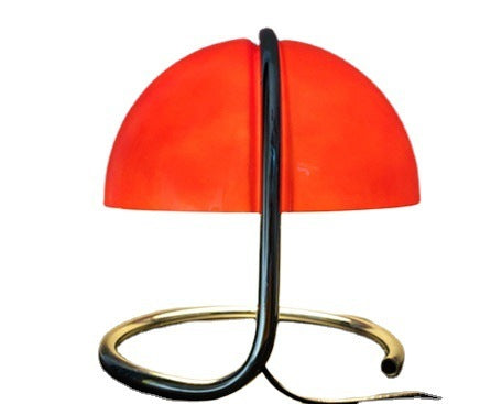 Retro Metal Table Lamp Mushroom Style Bedroom Bedside Light