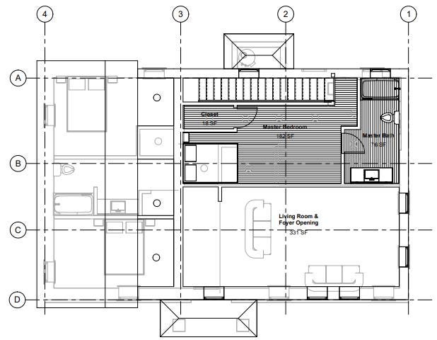 1.5 Story home with large open living room only takes up 1200 sqft of ground space