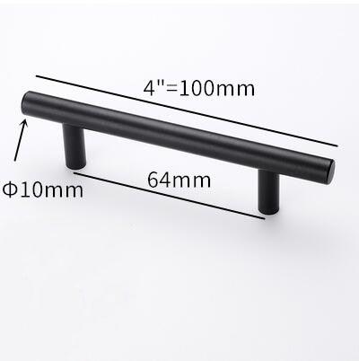 Stainless Steel Kitchen Door Cabinet T Bar Handle Pull Knob Door Pull Handle Stainless Door Handle Stainless Steel Hollow Bar Drawer Pulls Cupboard Knob For Kitchen Furniture